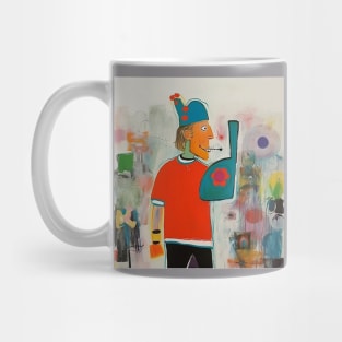 Man in abstract style Mug